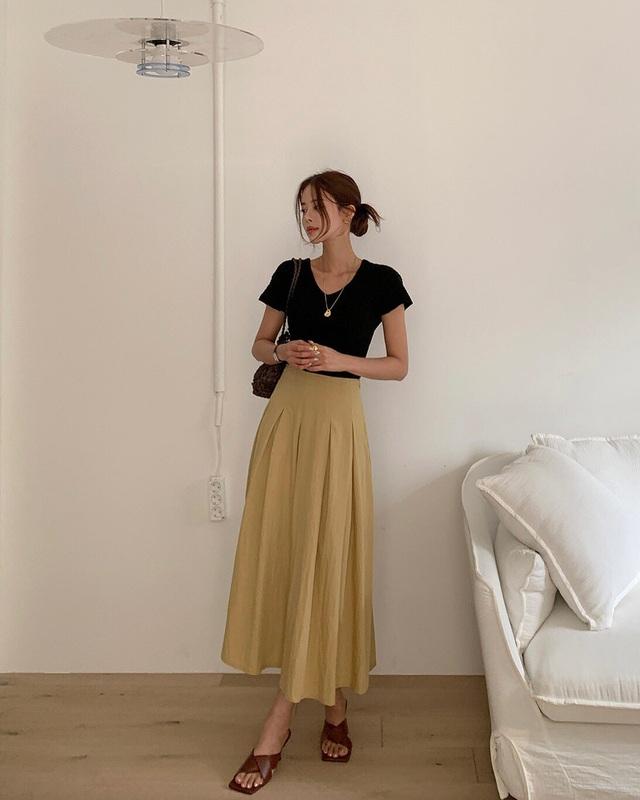 Chân váy chữ A đang gây sốt diện rộng vì mặc lên siêu tôn dáng, dịu dàng như nàng thơ- Ảnh 6.