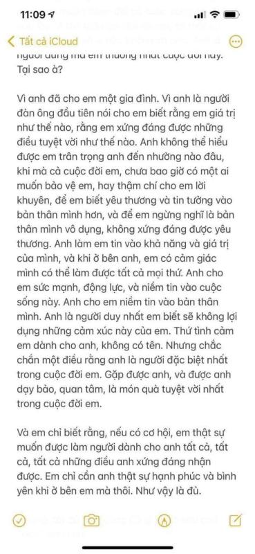 Full không che 5 bức thư tình nàng thơ Vbiz gửi Chủ tịch: 