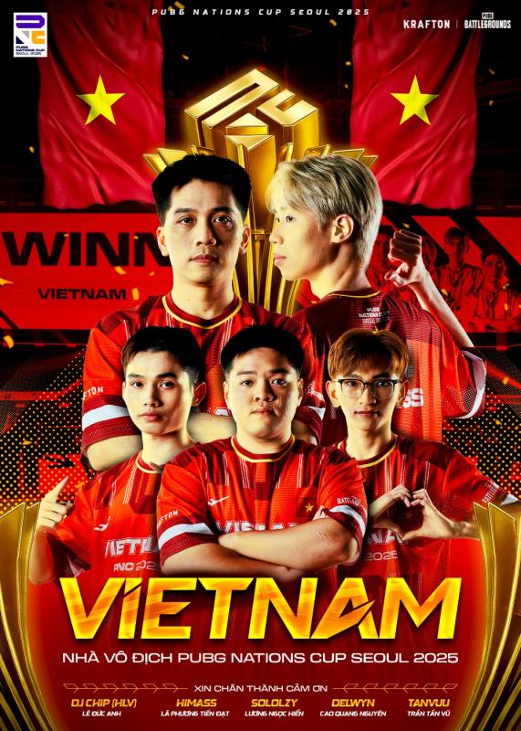 Việt Nam lên ngôi vô địch PUBG thế giới- Ảnh 1.