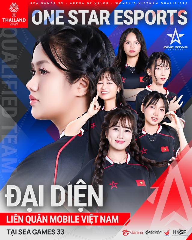 One Star Esports ghi tên vào lịch sử, trở thành đại diện Liên Quân Mobile nữ tại đấu trường SEA Games 33- Ảnh 2.