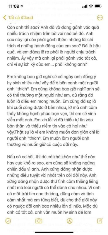 Full không che 5 bức thư tình nàng thơ Vbiz gửi Chủ tịch: 
