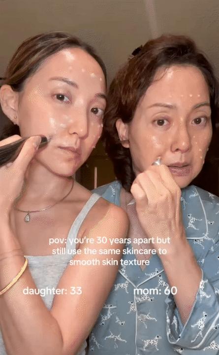 Cô nàng Hàn Quốc khoe làn da tuổi 60 của mẹ: Cách bà bôi kem và uống nước đúng là kinh nghiệm để đời- Ảnh 11.