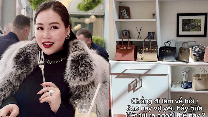 Diễn viên Trương Phương đăng clip khoe bộ sưu tập túi xách hàng hiệu đắt đỏ gây lóa mắt- Ảnh 1.