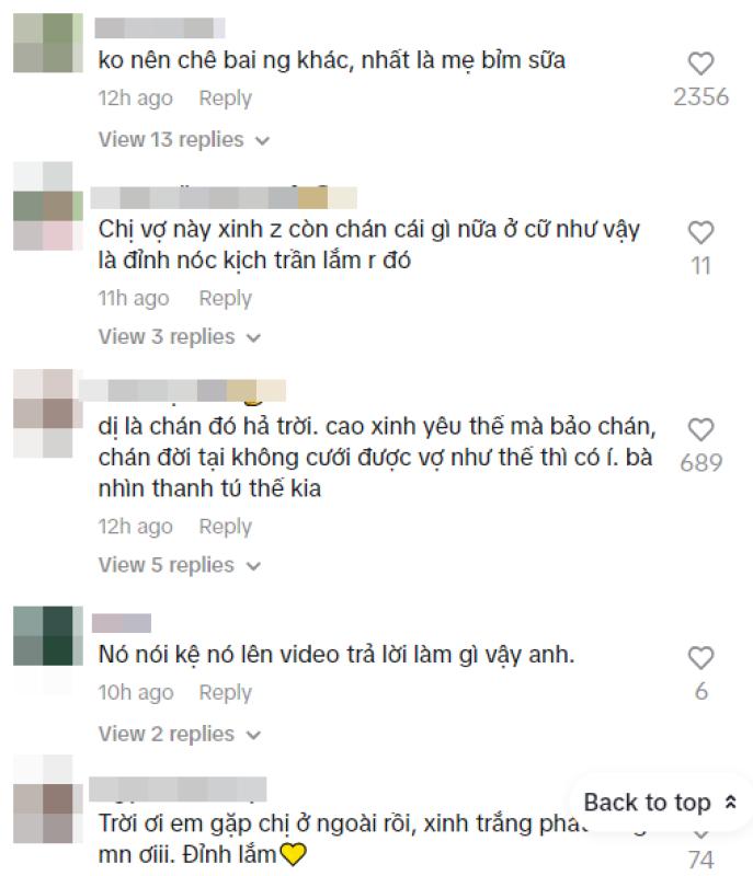 Vợ mới sinh bị chê bai