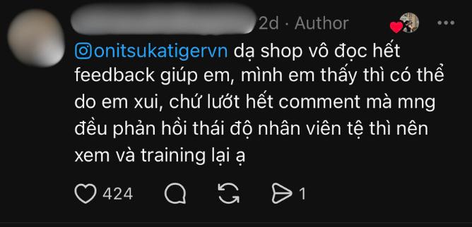 Onitsuka Tiger Việt Nam nhận bão 1 sao, khách hàng đồng loạt bức xúc với thái độ khó hiểu của nhân viên- Ảnh 7.