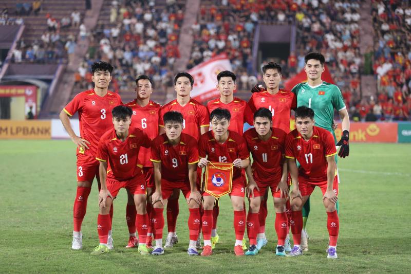 Ảnh: Hotboy Thanh Nhàn ghi bàn duy nhất, U23 Việt Nam hiên ngang vào VCK U23 châu Á- Ảnh 1.