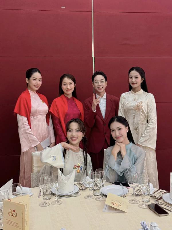 Hoa hậu Thanh Thủy - Phương Mỹ Chi và dàn sao dự tiệc chiêu đãi trọng thể kỷ niệm 80 năm Quốc khánh 2/9- Ảnh 7.