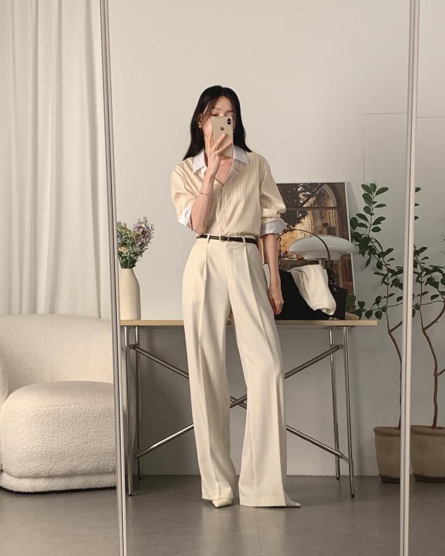 5 mẫu áo công sở đẹp hoàn hảo để kết hợp với quần âu- Ảnh 11.