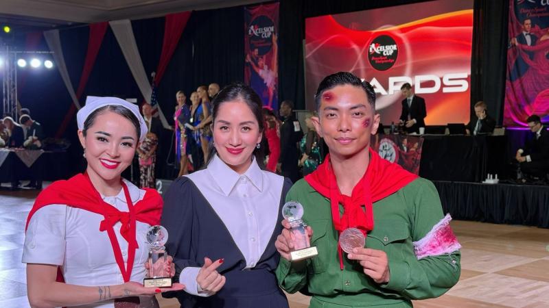 Ảnh nét căng: Bạn diễn của Phan Hiển nghẹn ngào khóc khi cầm huy chương thế giới, nhan sắc mẹ đơn thân gây sốt!- Ảnh 3.