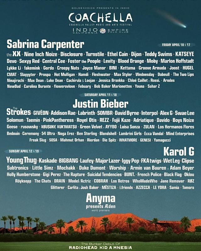 BIGBANG hết thời, bị Coachella xếp sau cả Justin Bieber lẫn Sabrina Carpenter- Ảnh 1.