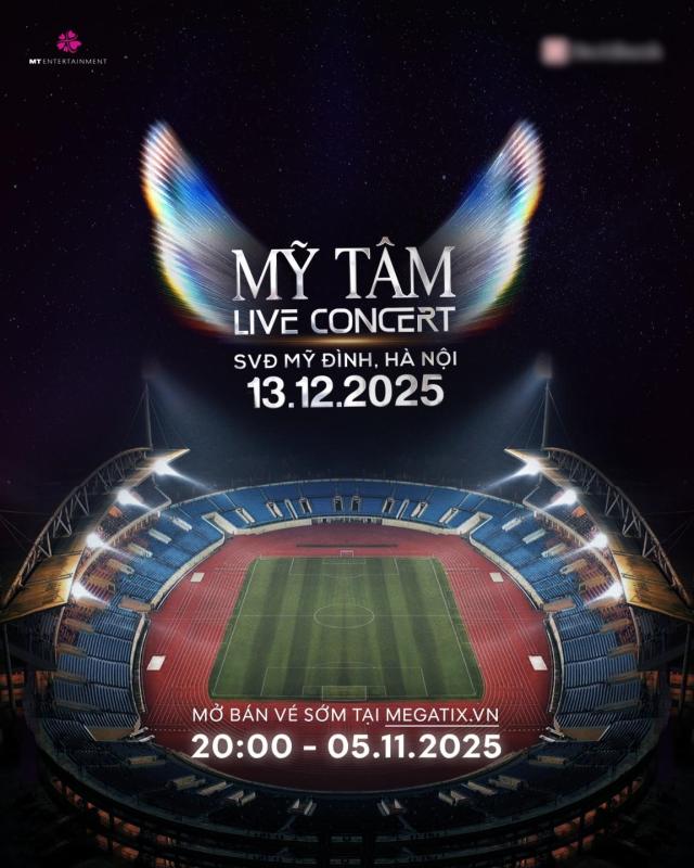 Mỹ Tâm công bố tổ chức concert tại Mỹ Đình vào tháng 12, nhưng nhìn poster mà phát bực!- Ảnh 1.