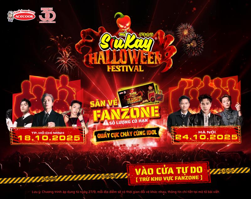 Nhập Hội Bắt Ớt Ma, săn vé fanzone quyền lực tại SiuKay Halloween Festival 2025- Ảnh 1. Nhập Hội Bắt Ớt Ma, săn vé fanzone quyền lực tại SiuKay Halloween Festival 2025- Ảnh 1.