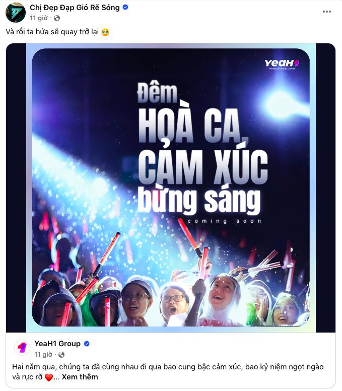 Em Xinh Say Hi mang concert ra Mỹ Đình, NSX Chị Đẹp liền có động thái “hơn thua”?- Ảnh 2.