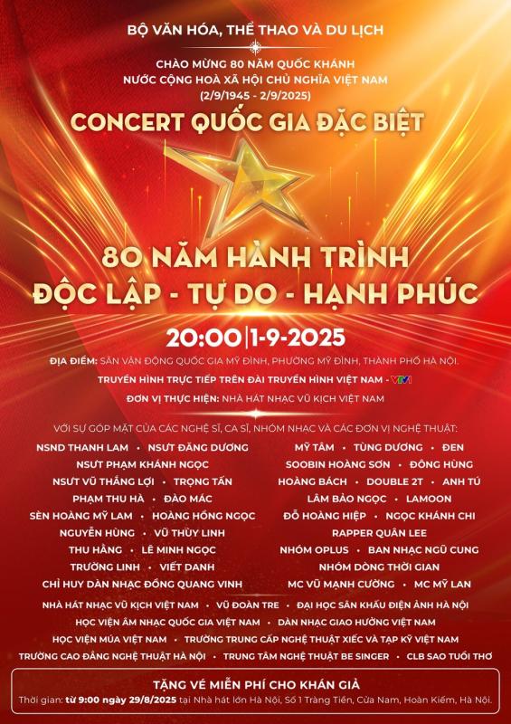 Concert quốc gia đặc biệt: SOOBIN hô "Việt Nam" đến lạc cả giọng, Mỹ Tâm kết hợp Quán quân Rap Việt quá cháy!- Ảnh 1.