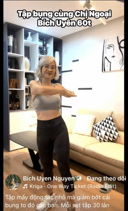 Người phụ nữ tuổi 60 này tập theo Youtube mỗi ngày, vòng eo 59cm nhờ động tác siết mỡ đơn giản- Ảnh 6.