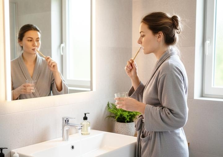 Nên đánh răng trước hay sau khi ăn sáng?- Ảnh 1.
