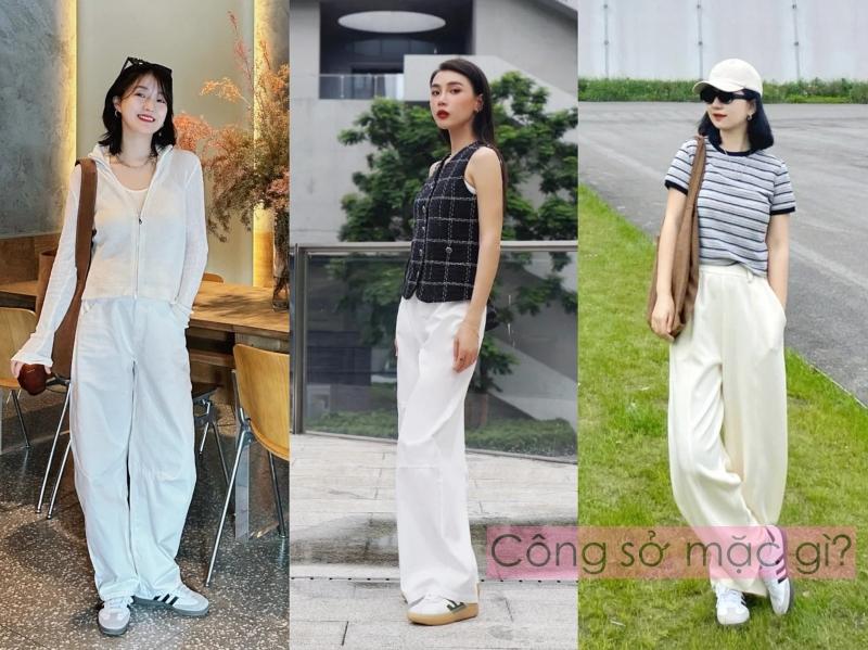 Tôi từng lo quần ống rộng khó mặc, nhưng giày thể thao đã thay đổi suy nghĩ ấy!- Ảnh 5.