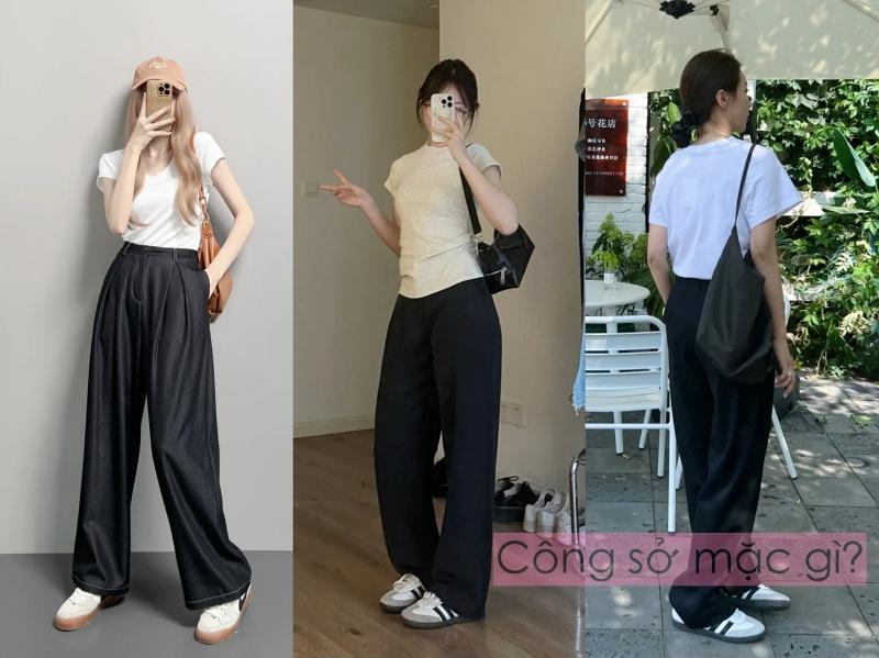 Tôi từng lo quần ống rộng khó mặc, nhưng giày thể thao đã thay đổi suy nghĩ ấy!- Ảnh 7.