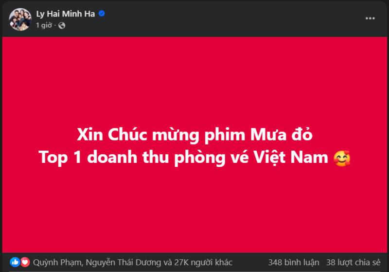 Trấn Thành lập tức có động thái khi Mưa Đỏ đạt top 1 doanh thu phòng vé- Ảnh 2.