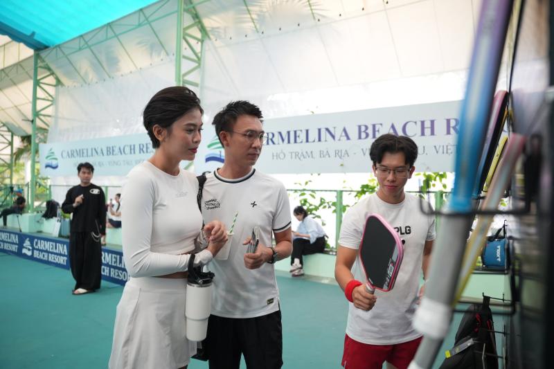 Dàn celeb đọ sắc ở Fancy Pickleball: Mâu Thuỷ - Emma Lê đọ sắc cực 