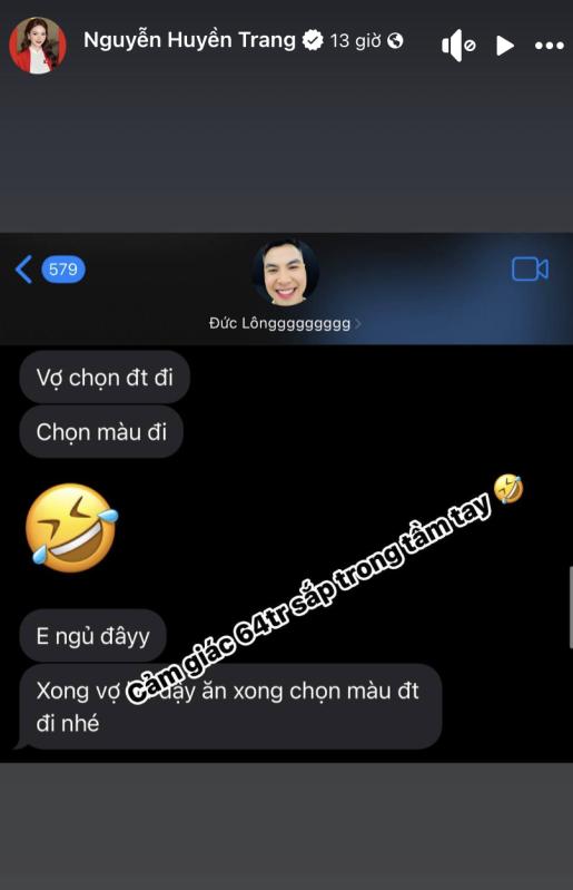 Cầu thủ nổi tiếng gọi MC Huyền Trang Mù Tạt là vợ, tặng luôn nàng iPhone 17- Ảnh 1.