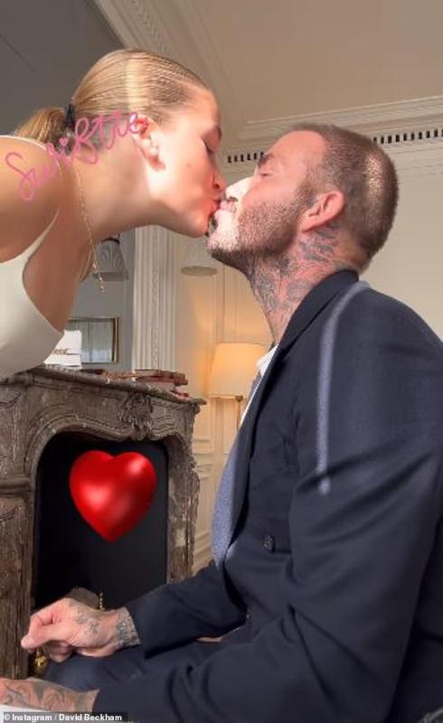 Tiểu thư Harper hôn má bố, David Beckham lại gây tranh cãi vì quá thân mật với con gái- Ảnh 2.