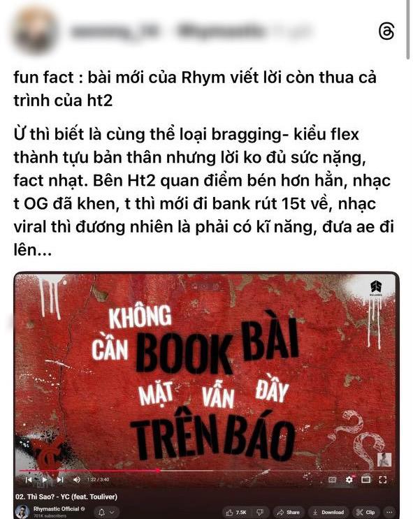 Rhymastic bị chê tơi tả vì “mất chất”, trình “thua xa” đàn em- Ảnh 3.