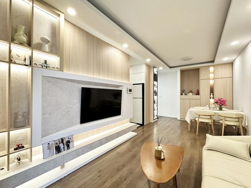 Căn hộ 80m² của vợ chồng trẻ ở Hà Nội: Gọn gàng, hiện đại và "chanh sả" chẳng kém homestay cao cấp, hoàn thiện chỉ 289 triệu đồng- Ảnh 3.