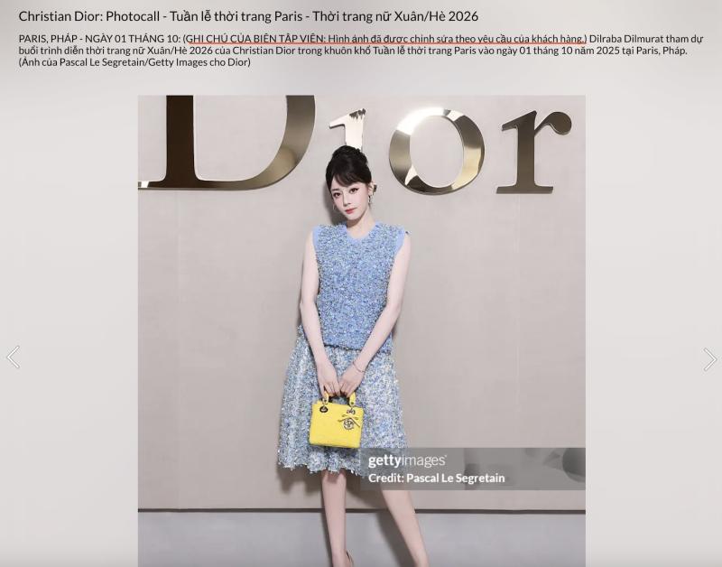 Địch Lệ Nhiệt Ba chưa thoát drama: Ảnh đẹp long lanh tại show Dior là giả, bị hãng cho mặc đồ giá trị thấp?- Ảnh 5.