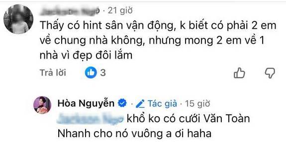 Hoà Minzy bất ngờ nhắn Văn Toàn: 