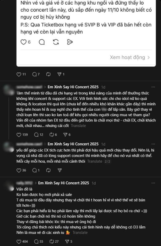 Tình hình bán vé concert Em Xinh ở Mỹ Đình gây lo lắng- Ảnh 3.