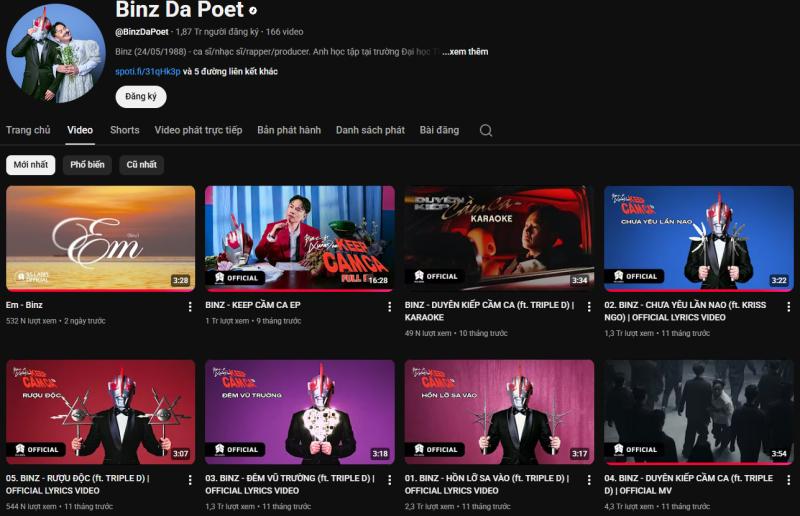 Loạt MV “ăn chơi” của Binz bay màu, đại diện lên tiếng- Ảnh 1.