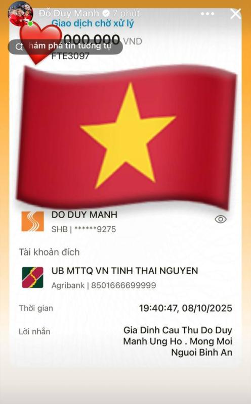 Quang Dương pickleball ủng hộ 200 triệu, Đỗ Duy Mạnh cùng dàn sao thể thao chia sẻ với bà con vùng lũ Thái Nguyên- Ảnh 5.