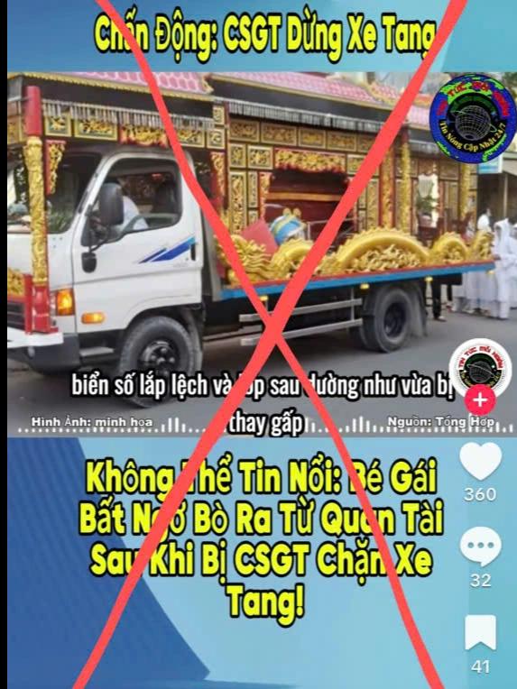 Vụ "CSGT dừng xe tang, bé gái chui ra từ quan tài": Xác minh người đăng tải, động cơ và mục đích- Ảnh 1.