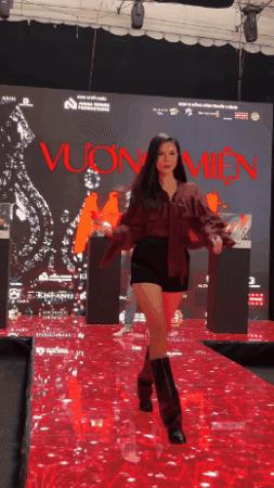 Xem Kỳ Hân - vợ Mạc hồng Quân catwalk- Ảnh 1.