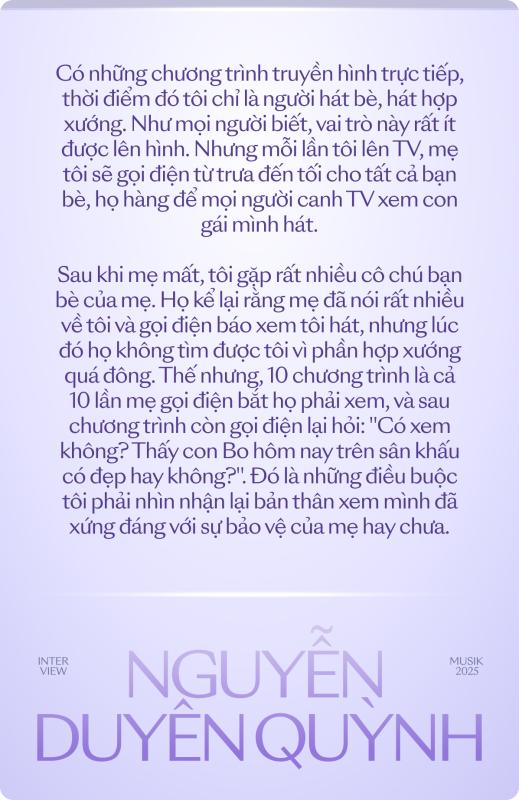 Nguyễn Duyên Quỳnh: “Nếu có tình cảm với Nguyễn Văn Chung thì dừng âm nhạc lại”- Ảnh 19.