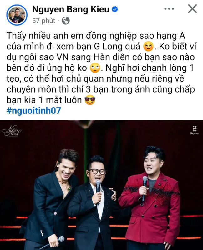 Bằng Kiều xin lỗi về phát ngôn hạ bệ G-DRAGON: 