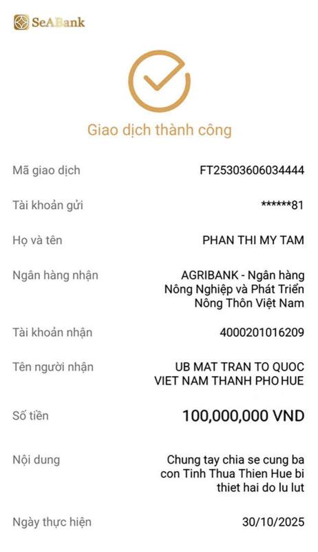 Mỹ Tâm liên tục chuyển khoản 1,1 tỷ đồng- Ảnh 3.