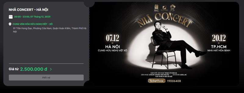 Giọng ca thực lực bán vé đắt ngang ngửa Mỹ Tâm - Hà Anh Tuấn huỷ show vì ế vé - Ảnh 1.