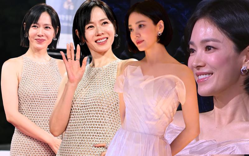 Song Hye Kyo và Son Ye Jin cùng làm một điều, không hổ danh 2 đại mỹ nhân showbiz- Ảnh 1.