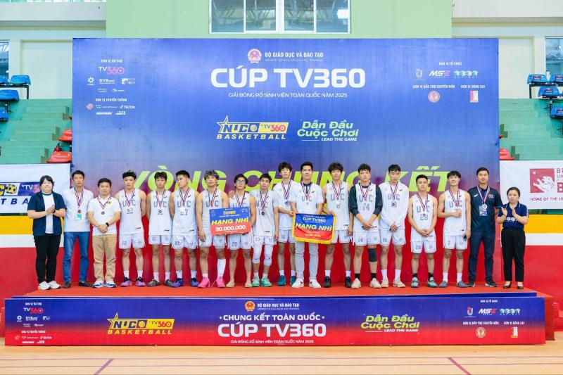 Đại học Giao thông Vận tải: "Người về nhì vĩ đại" tại giải Bóng rổ sinh viên toàn quốc - Cúp TV360- Ảnh 1.