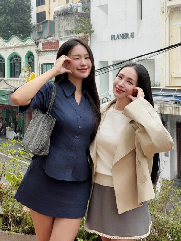 Doãn Hải My khoe chân dài thẳng tắp đọ sắc cùng ái nữ đại gia Minh Nhựa, khí chất tiểu thư gây sốt- Ảnh 3.