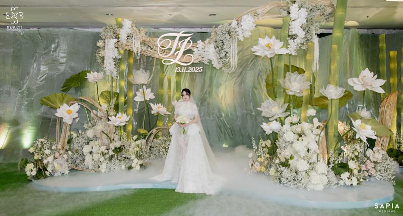 Đám cưới Hương Liên tại Hà Nội: Chú rể thiếu gia cuối cùng đã lộ rõ mặt, cặp đôi thực hiện nghi thức lạ!- Ảnh 10.