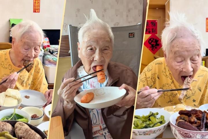 Bí quyết sống thọ của cụ bà 100 tuổi vẫn đam mê ăn uống, thích trà sữa, kem- Ảnh 1.