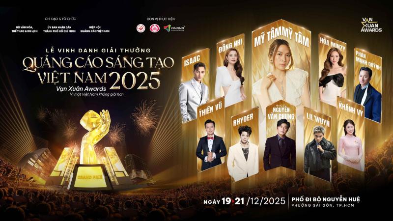 Concert Vạn Xuân Awards 2025: Mỹ Tâm chiếm trọn spotlight, Hòa Minzy - ISAAC bùng nổ visual- Ảnh 1.