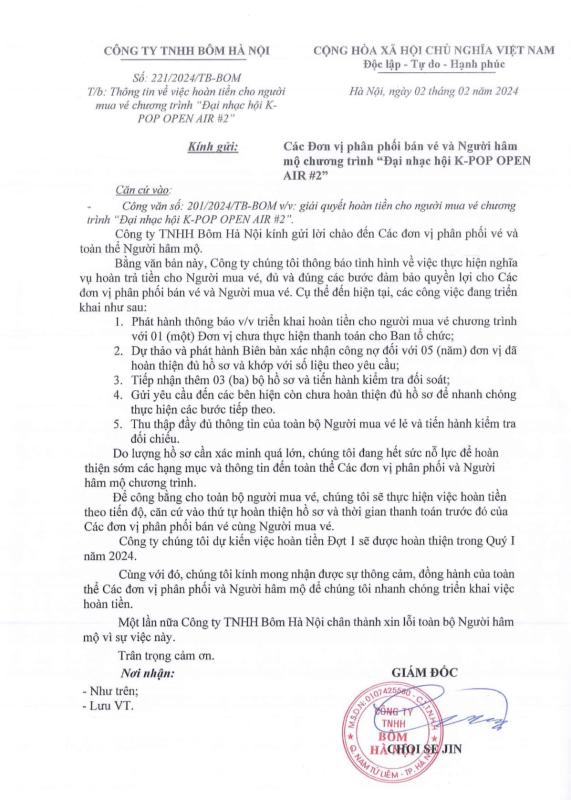 Hà Nội từng có vụ huỷ show phút chót gây sốc: Dàn sao Hàn “đứng hình”, BTC im hơi lặng tiếng, khán giả mất tiền trong vô vọng- Ảnh 7.