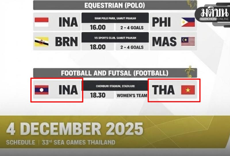 Sai sót của BTC SEA Games 33: Nhầm cờ Thái Lan thành Việt Nam- Ảnh 1.