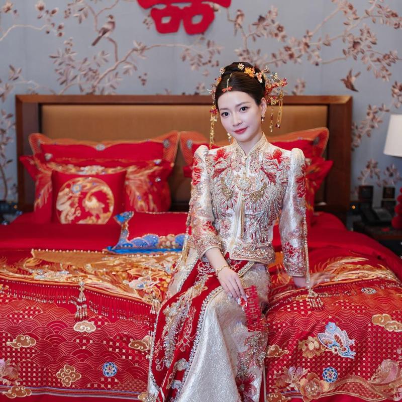 Nữ hoàng cầu lông xinh đẹp như tiên nữ trong ngày cưới ngôi sao cùng đội tuyển- Ảnh 4.