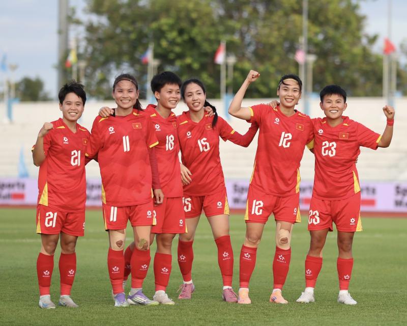 Đẳng cấp: Tuyển nữ Việt Nam thắng huỷ diệt 5-0 Indonesia, thẳng tiến chung kết SEA Games 33- Ảnh 13.