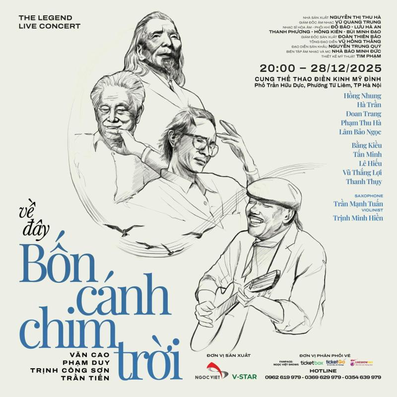 Vụ hủy show sát giờ tại Hà Nội: Nghệ sĩ bay từ Mỹ về không được trả tiền vé, nhạc sĩ Trần Tiến buồn khóc- Ảnh 1.